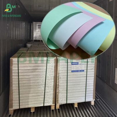 กระดาษ NCR แบบไม่มีคาร์บอน 80 แกรม สีขาว CB และกระดาษ NCR แบบไม่มีคาร์บอน 56 แกรม สีเหลือง CF ขนาด 22”x 34”