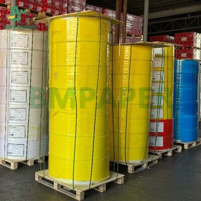 Black Image 53g 57g CB White CFB Blue CF Yellow Carbonless Paper Roll
